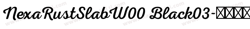 NexaRustSlabW00 Black03字体转换